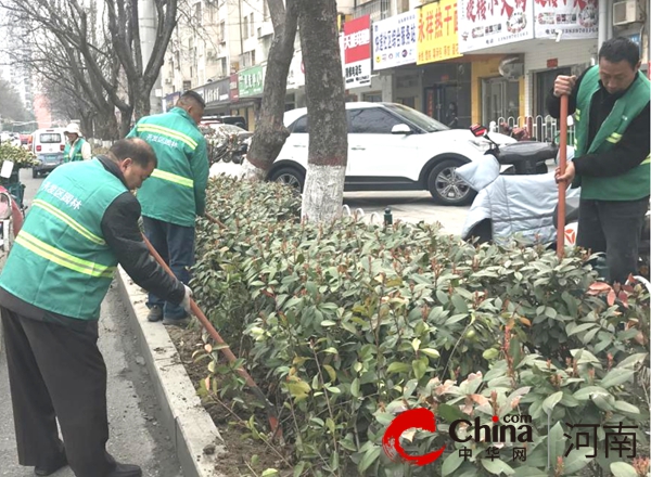 驻马店开发区城市管理局全面开展春季园林绿化补植行动开云电竞(图1)